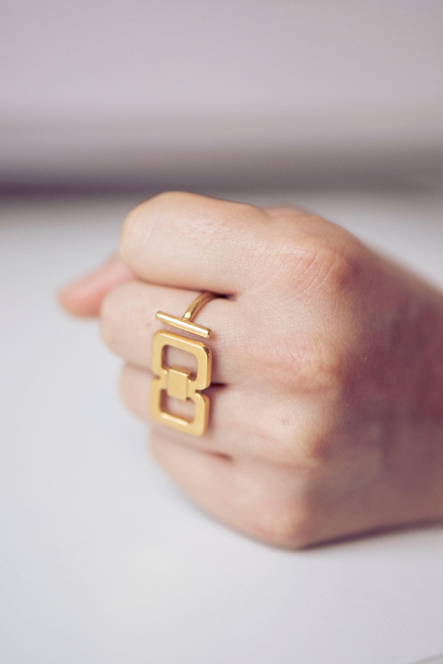 Or-Impact by Emilie Somers | Ring Cuff-Links Square