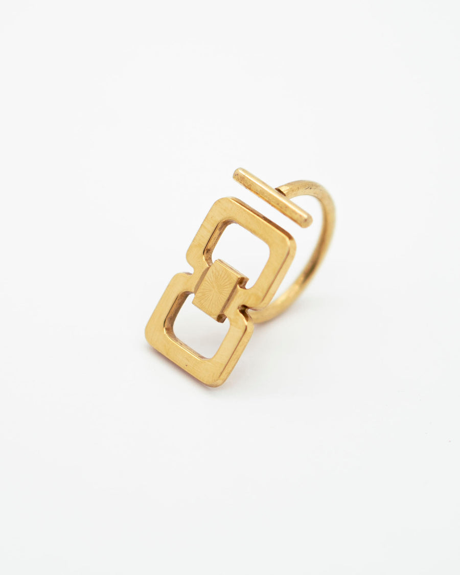 Or-Impact by Emilie Somers | Ring Cuff-Links Square