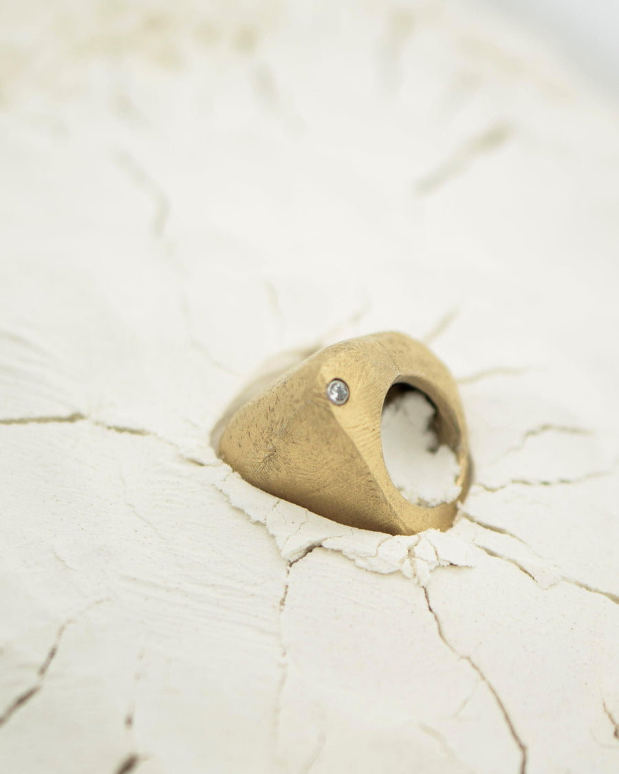 Or-Impact by Emilie Somers | Ring Impact Silver Gold Plated